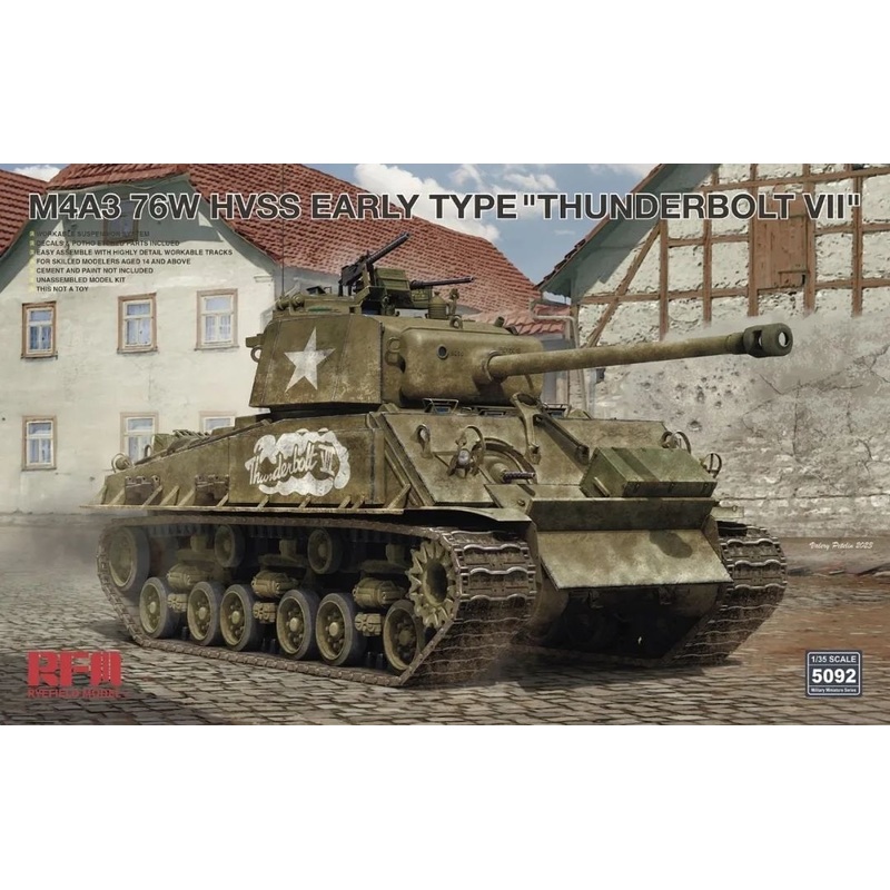 RFM - 1/35 M4A3 76W HVSS Early Type "THUNDERBOLT VII"