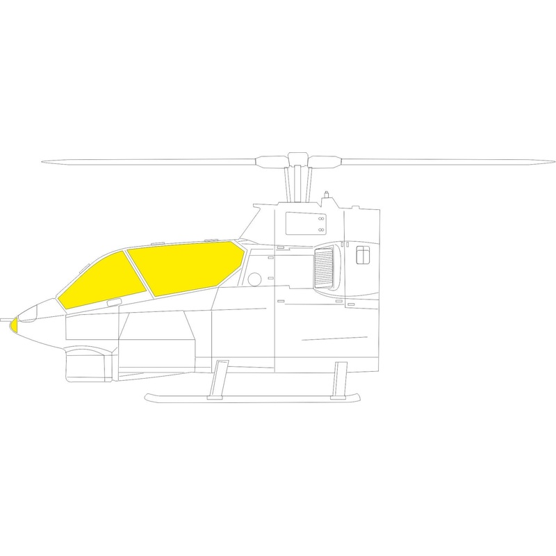 Eduard - 1/32 AH-1G Tface Masking Sheet (for ICM) JX280