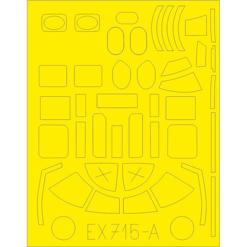 Eduard - 1/48 B-25D Tface Masking sheet (for Revell) EX715