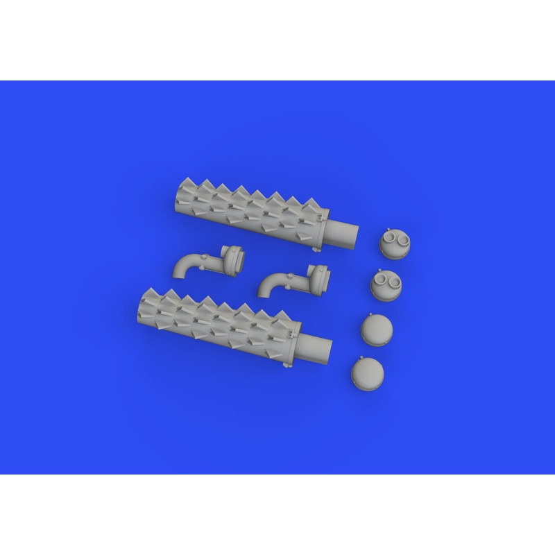 Eduard - 1/48 Beaufighter Exhausts Brassin PRINT (for Tamiya) 648762