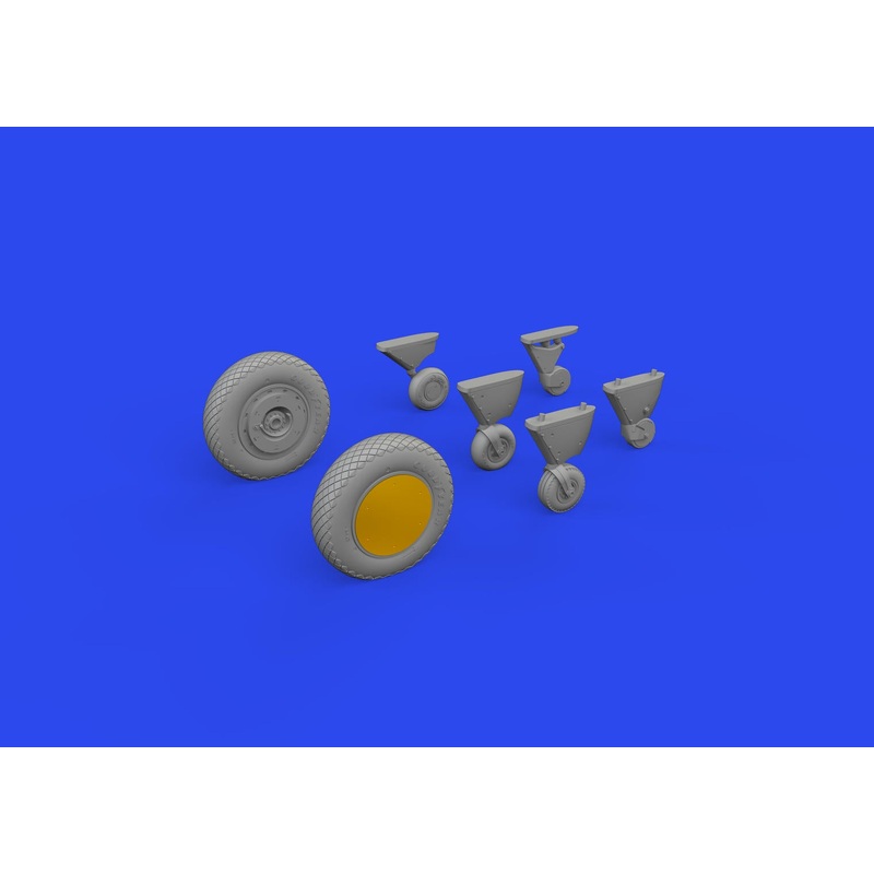Eduard - 1/48 FM-2 Wheels Brassin Set (for Eduard) 648887