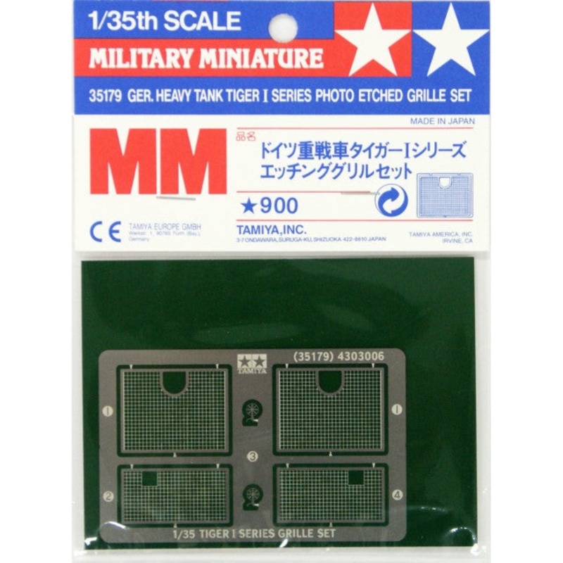 Tamiya - 1/35 German Tiger I Photo Etched Grille (35179)