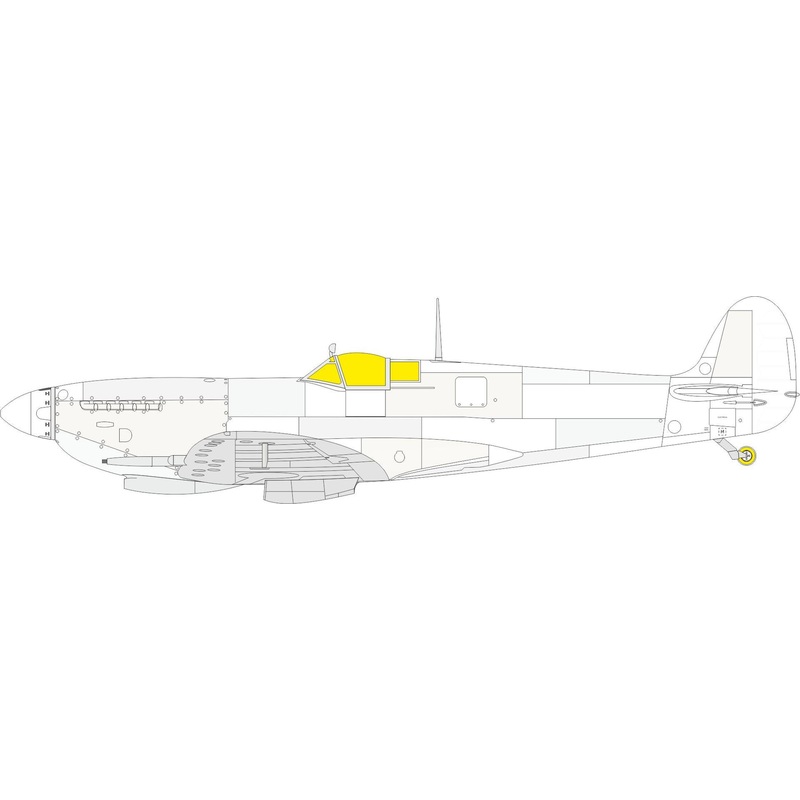 Eduard - 1/24 Spitfire Mk.IXc Masking sheet (for Airfix) LX007