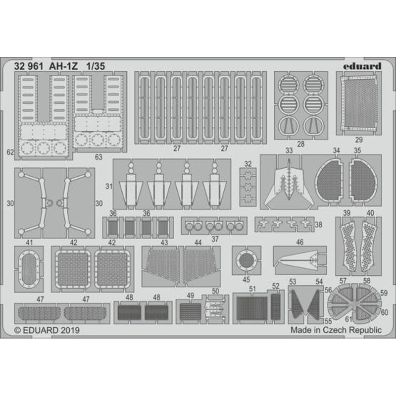 Eduard - 1/35 AH-1Z 1/35 (Color photo-etched)(for Academy) 32961