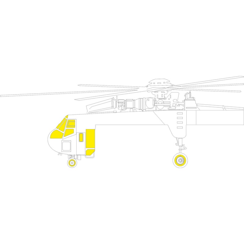 Eduard - 1/35 CH-54A TFace Masking sheet (for ICM) JX308