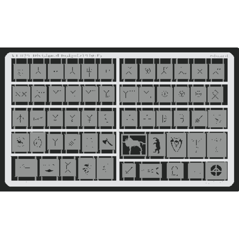Eduard - 1/35 Divisional Insignia 1940-45 Masking sheet XT029