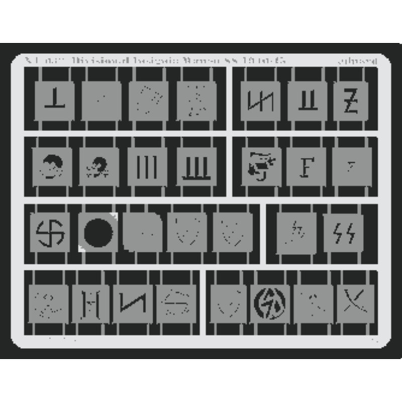 Eduard - 1/35 Divisional Insignia Waffen SS 1940-45 Masking Template XT032