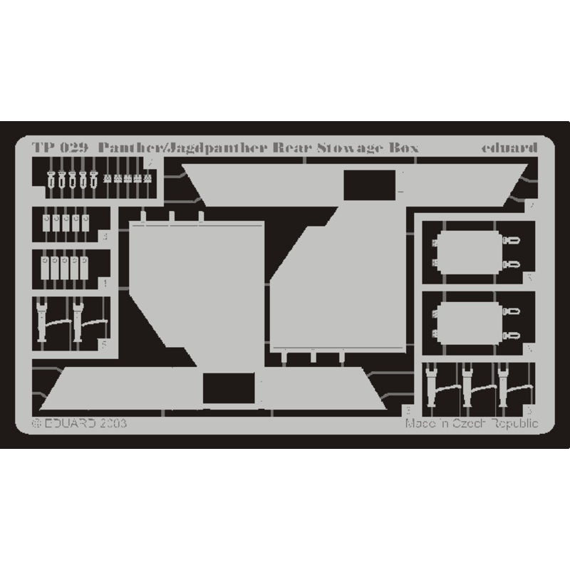 Eduard - 1/35 Panther/Jagdpanther rear stowage box (Photo-etched)  TP029