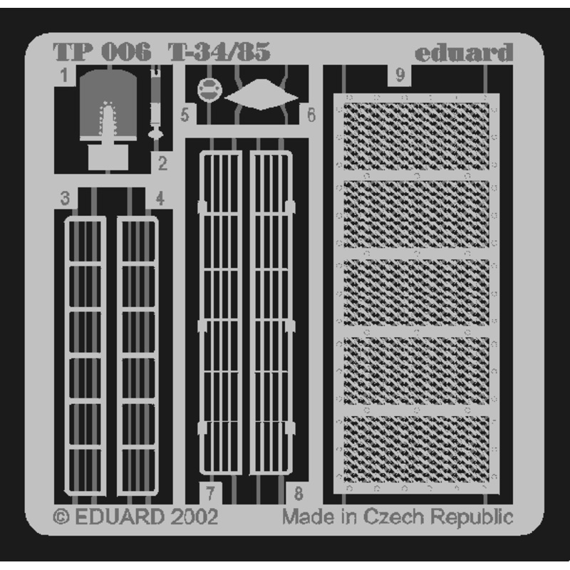 Eduard - 1/35 T-34/85 Grill (Photo-etched) (for Tamiya) TP006