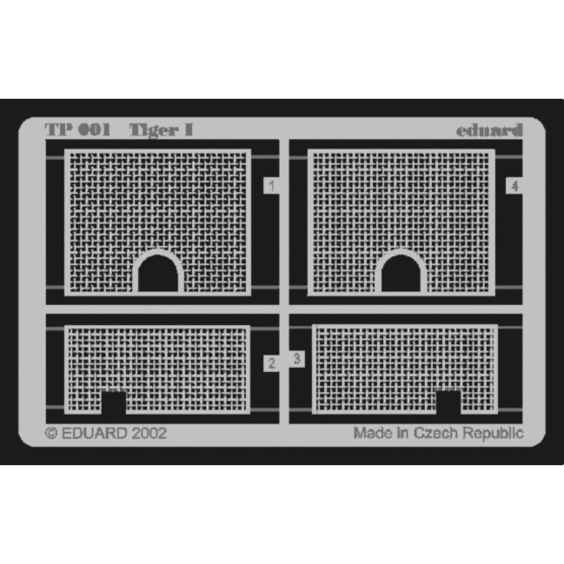 Eduard - 1/35 Tiger I Grill (Photo-etched) (for Academy) TP001