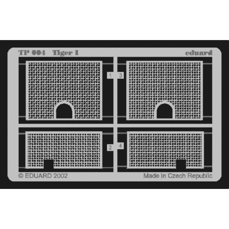 Eduard - 1/35 Tiger I Grill (Photo-etched) (for Tamiya) TP004