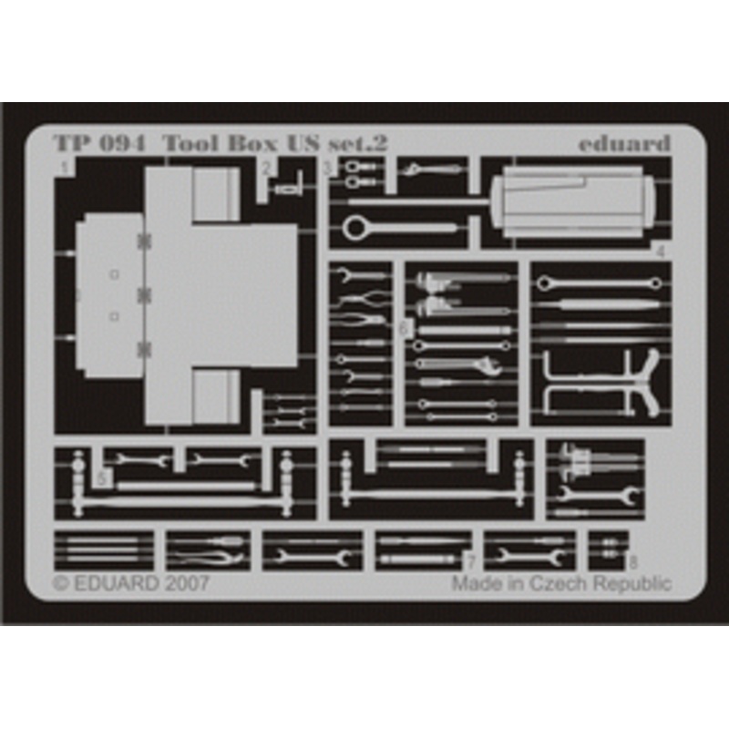 Eduard - 1/35 Tool Box US set.2 (Photo-etched) TP094