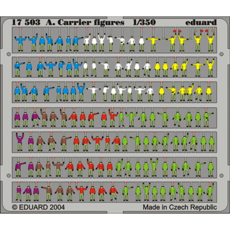 Eduard - 1/350 Air.Carrier Figures present (Color photo-etched) 17503