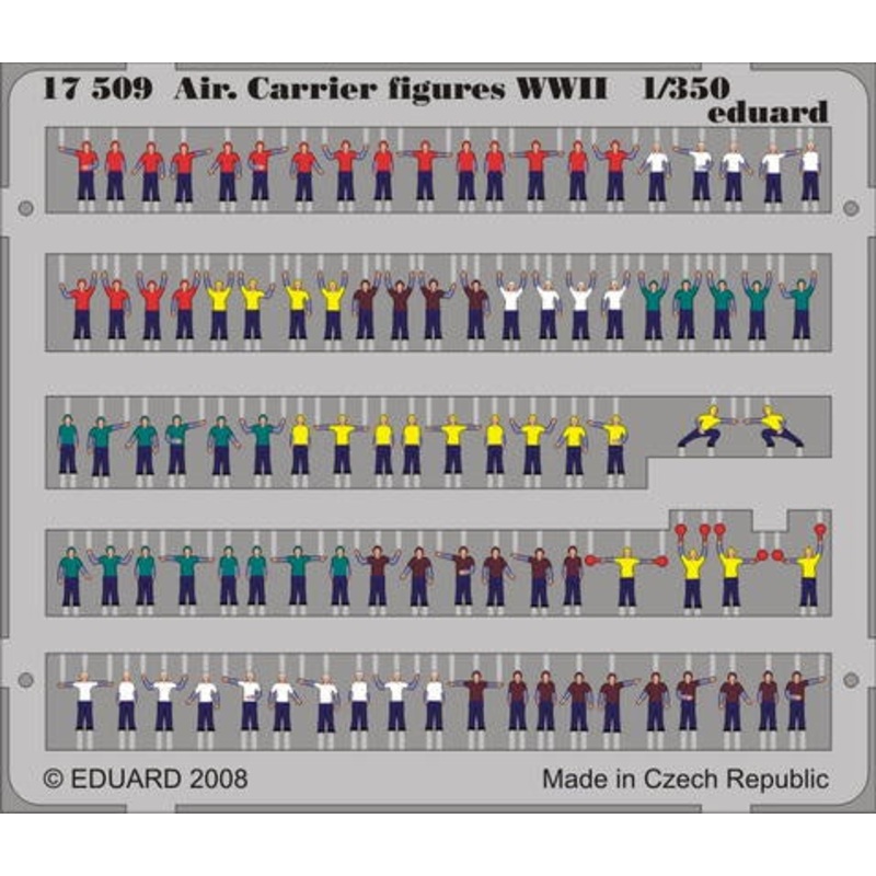 Eduard - 1/350 Air.Carrier Figures WWII  (Color Photo-etched) 17509