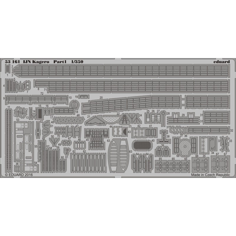 Eduard - 1/350 IJN Kagero pt.1 (Photo-etch) (for Tamiya) 53161