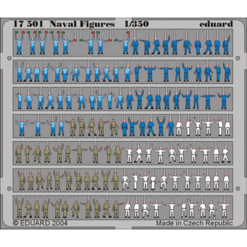 Eduard - 1/350 Naval Figures (Color Photo-etched) 17501