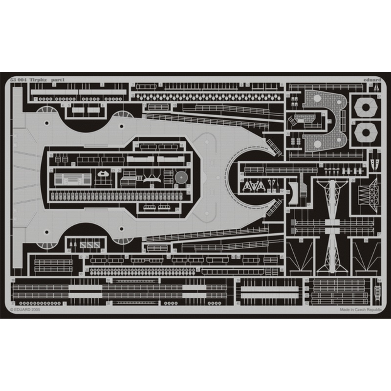 Eduard - 1/350 Tirpitz  (Photo-etched) (for Tamiya) 53004