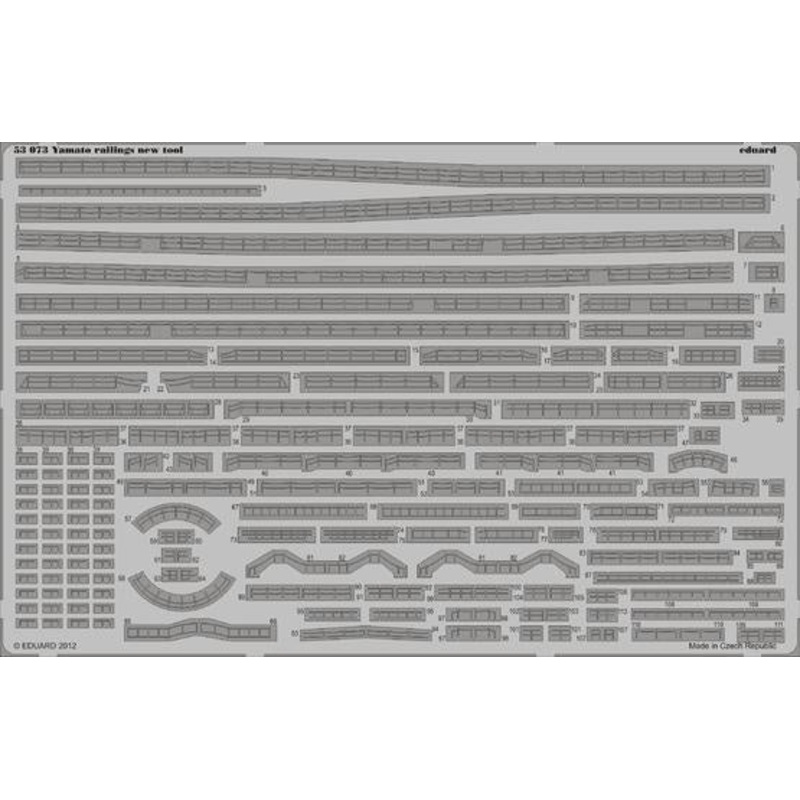 Eduard - 1/350 Yamato Railings (Photo-etched) (for Tamiya new tool 78025) 53073