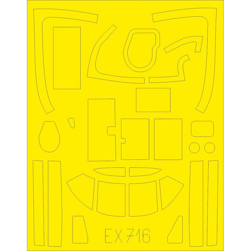 Eduard - 1/48 B-26C Invader Masking sheet (for ICM) EX716