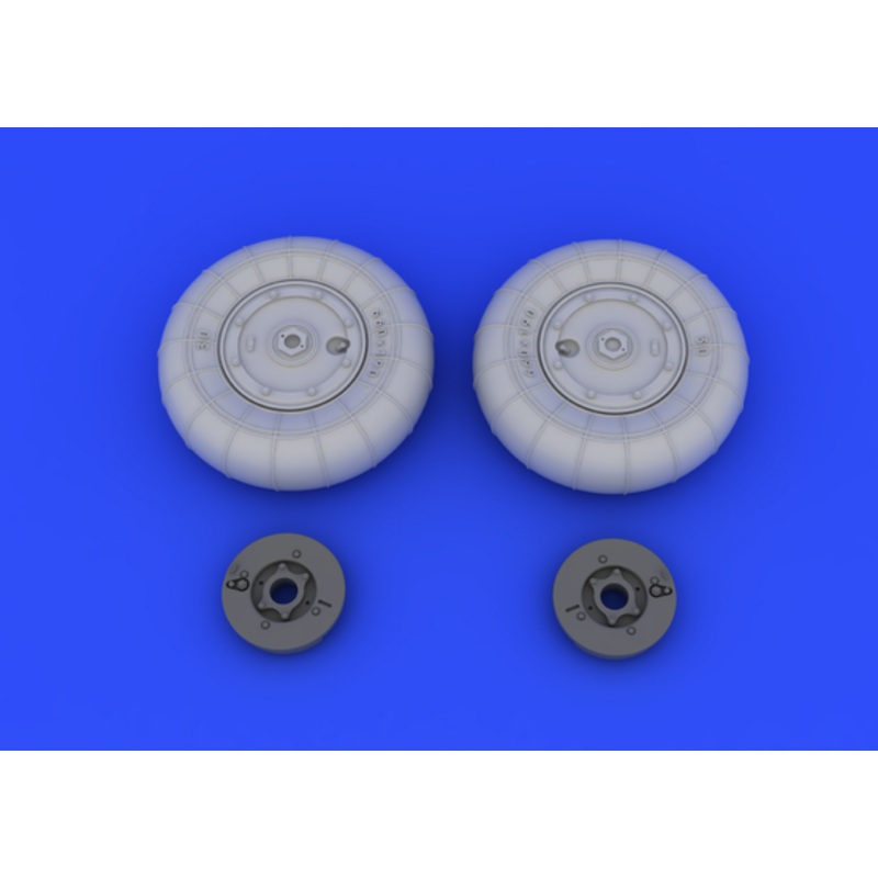 Eduard - 1/48 Bf 109G-10 Wheels  Brassin set (for Eduard) 648158