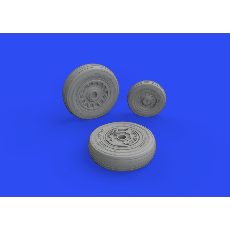 Eduard - 1/48 Buccaneer S.2C/D Wheels Brassin set (for Airfix) 648814
