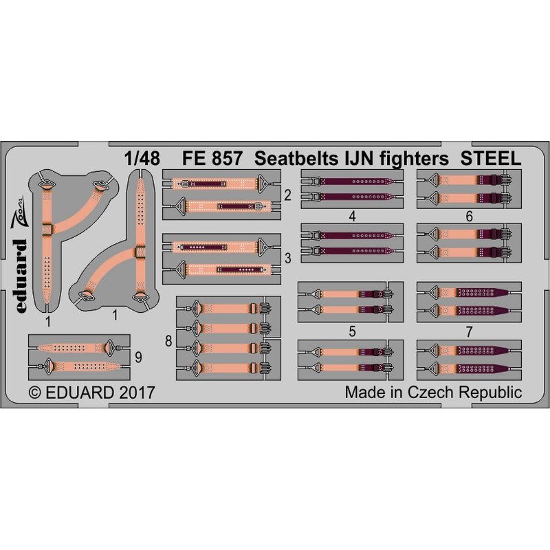 Eduard - 1/48  Seatbelts IJN Fighters STEEL  FE857