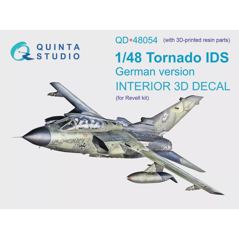 Quinta Studio QD+48054 - 1/48 Tornado IDS German 3D-Printed & coloured Interior (Revell kit)
