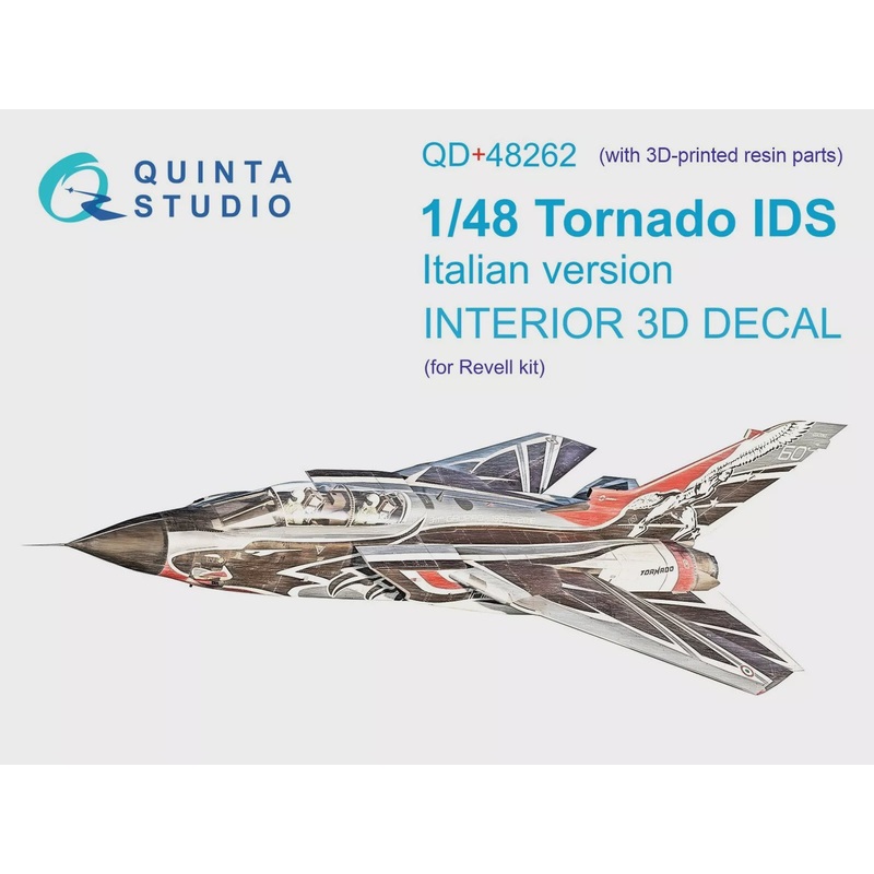 Quinta Studio QD+48262 - 1/48 Tornado IDS Italian 3D-Printed & Coloured Interior (for Revell kit)