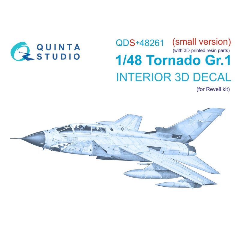 Quinta Studio QDS+48261 - 1/48 Tornado GR.1 3D Coloured Interior (for Revell kit) Small Version