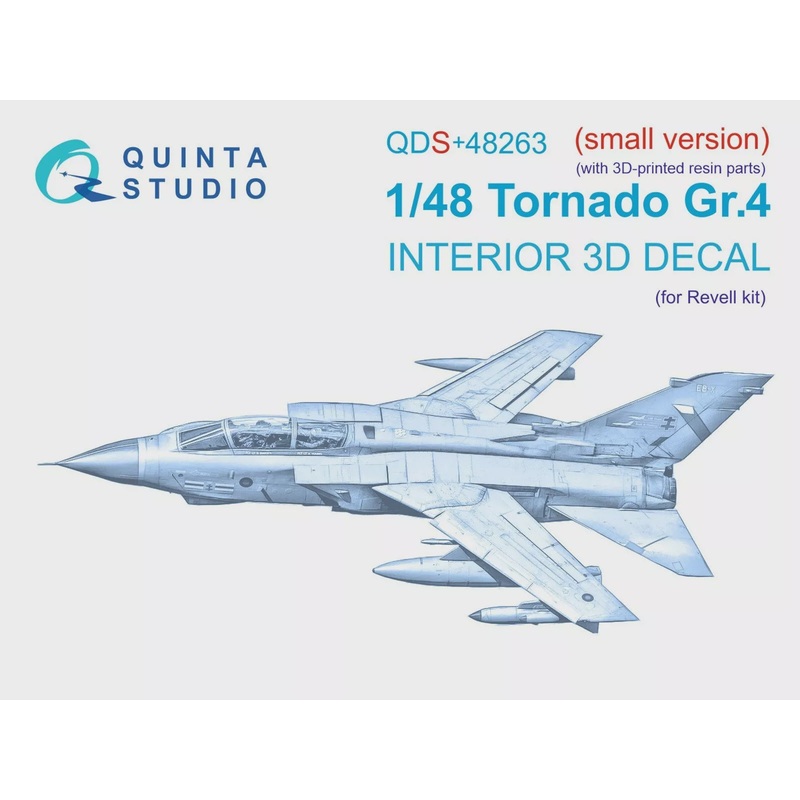 Quinta Studio QDS+48263 - 1/48 Tornado GR.4 3D-Printed & Coloured Interior (Revell) Small