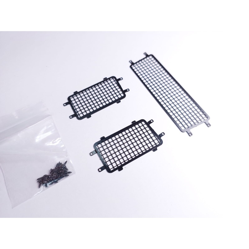 BigHorn RC - 1/18 Metal Window Mesh for TRX-4m Bronco (Black)