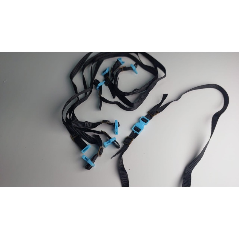 Details - Luggage Rack Straps Blue Buckle
