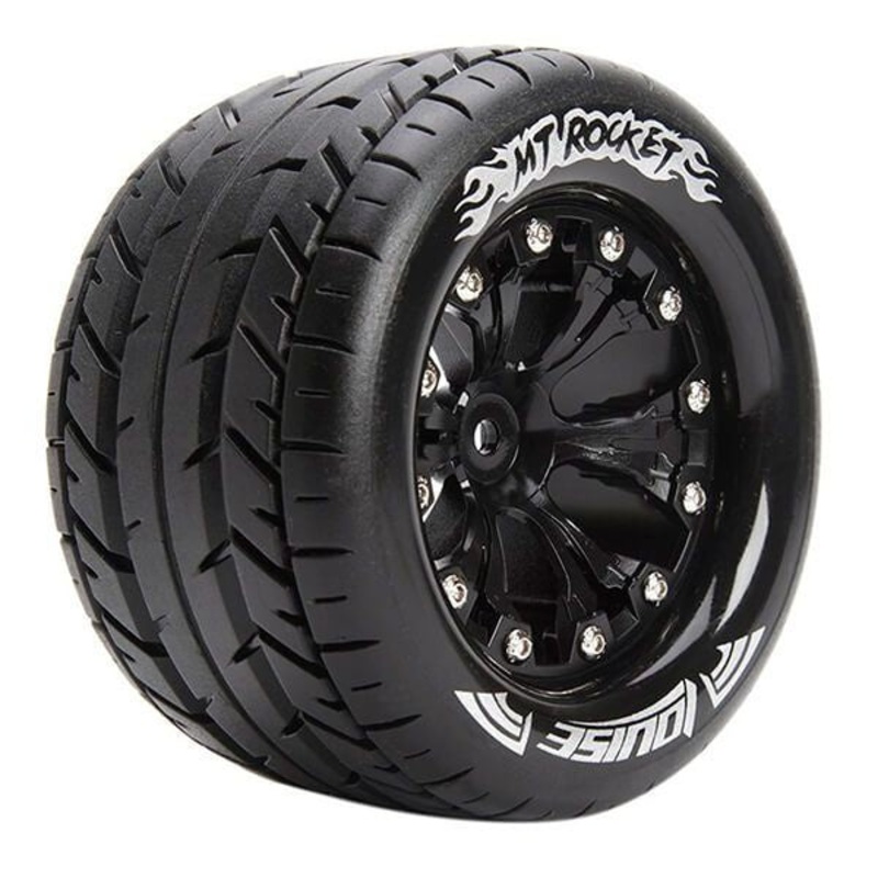 Louise -Mt-Rocket 2.8" 1/10 Monster Truck Tire Soft Compound (Mounted) (2)