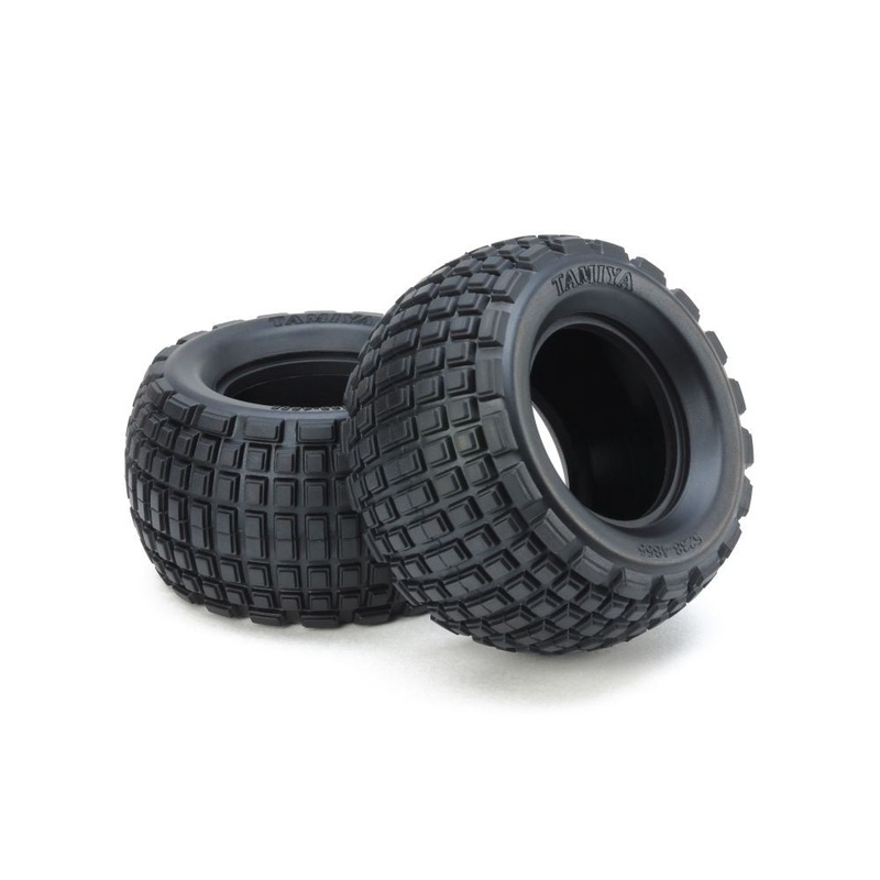 Tamiya - Soft Block Rear Bubble Tyres (2)