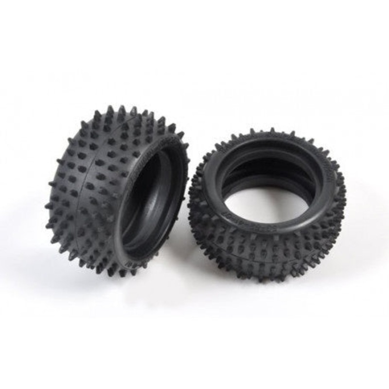 Tamiya - Square Spike Rear Tyres (2)