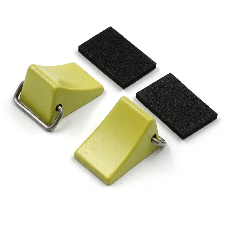 Yeah Racing - Scale Accessory Alloy Anti-Skid Tire Stopper (2PCS Yellow) For 1/16  & 1/18 RC