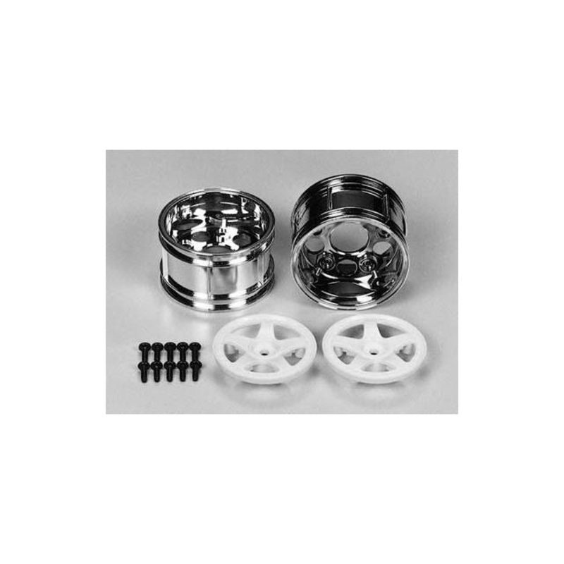 Tamiya - 5-Spoke 2-piece Wide Wheel 1pr