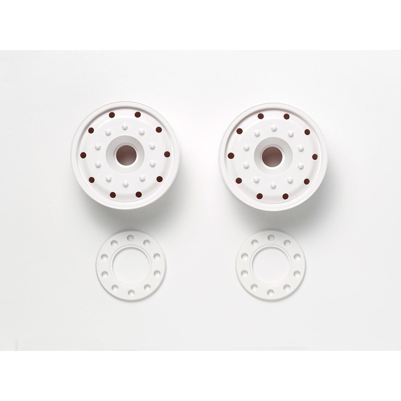 Tamiya - Semi Wide Wheels (30mm Width) White (2 pcs)
