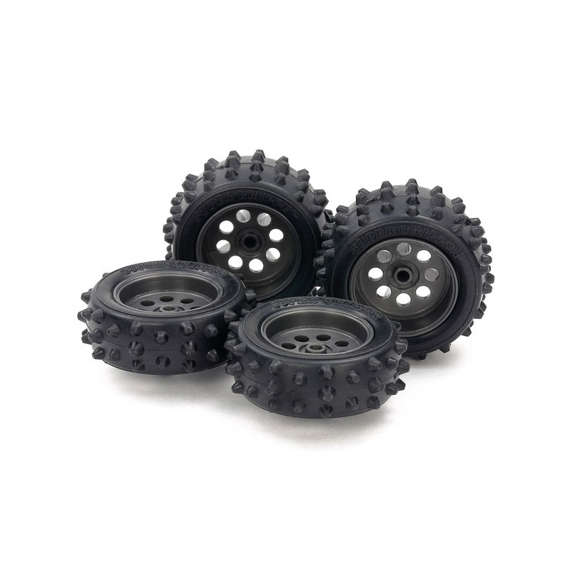 Tamiya - Spike Tyre & Wheel Set (for EZ Chassis)