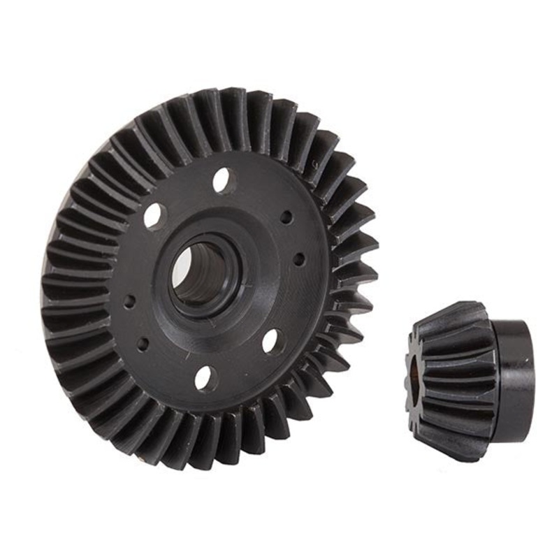 Traxxas - 6879R - Ring Gear Differential / Pinion Gear (Machined Spiral Cut)(Rear) (SL4X4/RU4X4)