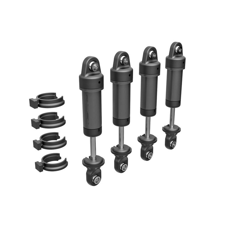 Traxxas - 9764-GRAYShock w/o Spring Dark Titanium (4)
