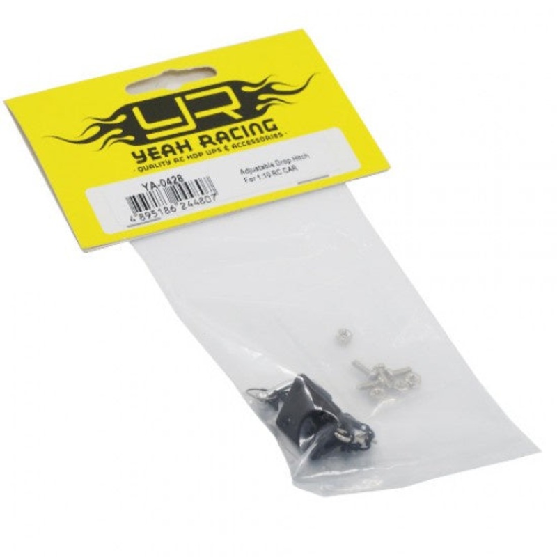Yeah Racing - 1/10 Adjustable Drop Hitch (Black)
