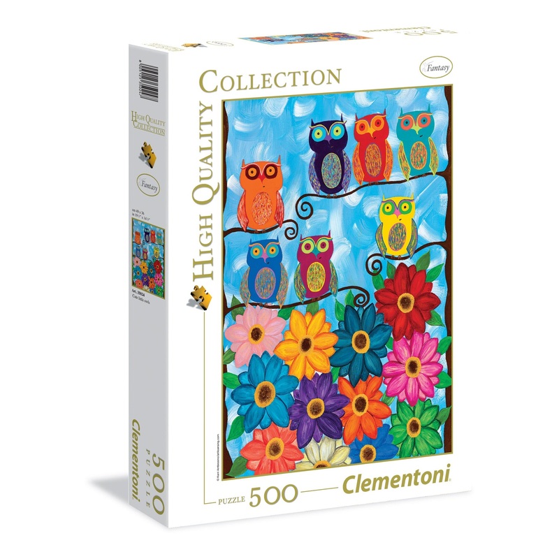 Clementoni - Cute Little Owls (500pcs)