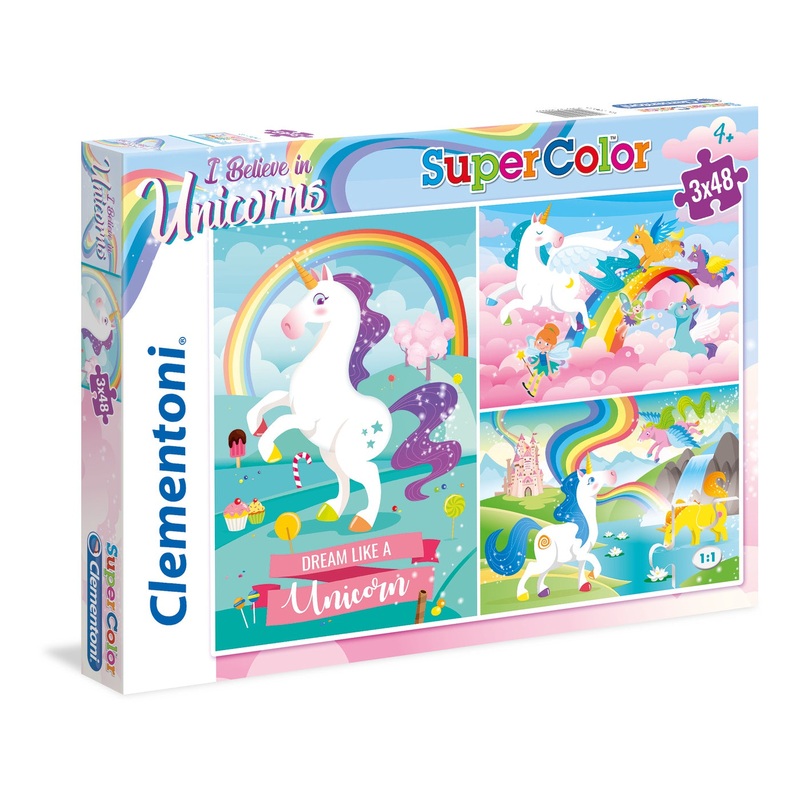 Clementoni - Dream Like a Unicorn (3x48pcs)