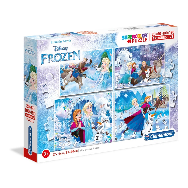 Clementoni - Frozen (20+60+100+180pcs)