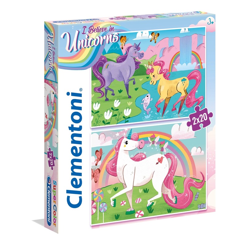 Clementoni - I Believe In Unicorns (2x20pcs)