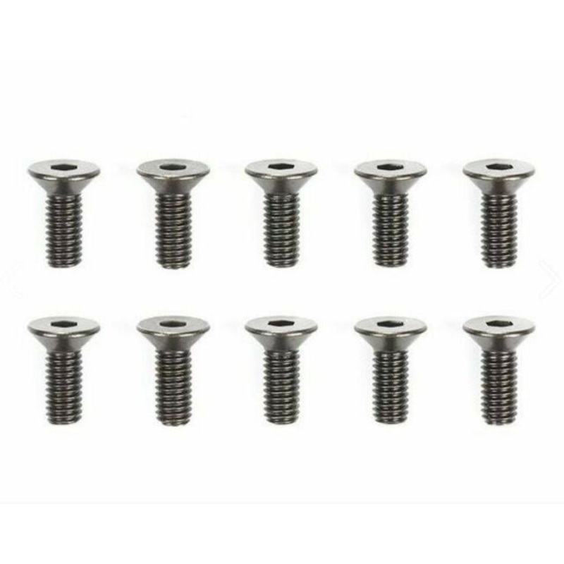 Tamiya - 3x8mm Steel Countersunk Hex Head Screws (10)