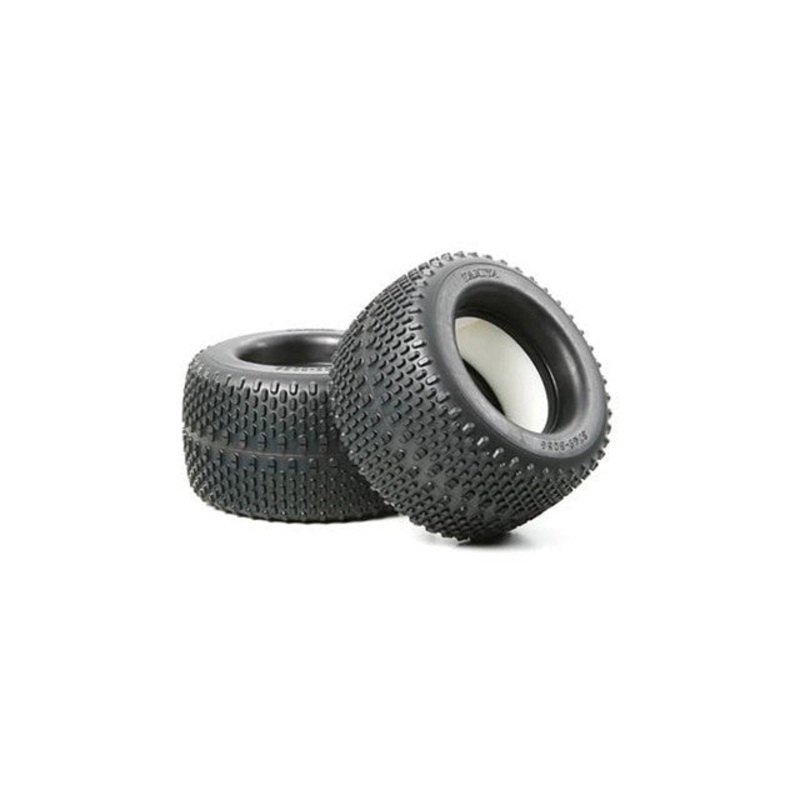 Tamiya - Oval Spike Tyre w/Sponge 150 / 80 (2)