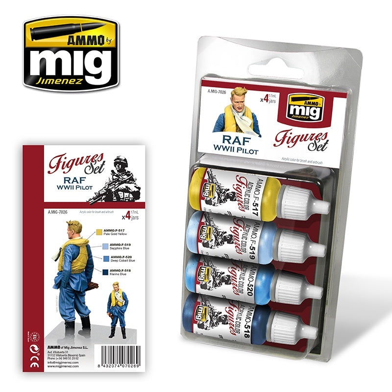 AMMO - 7026 RAF WWII Pilot Uniforms (Paint Set)