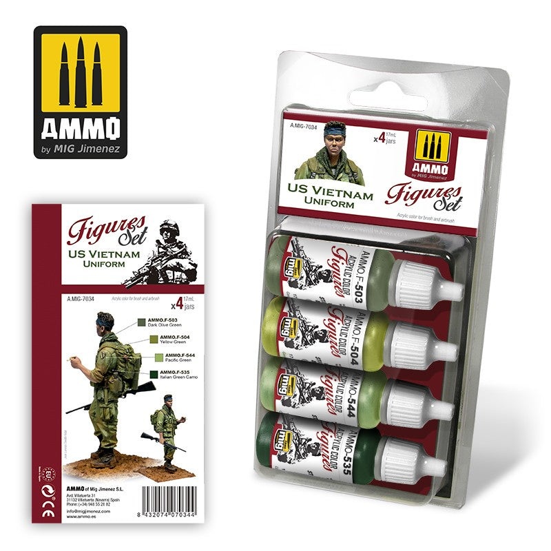 AMMO - 7034 US Vietnam Uniforms (Paint Set)